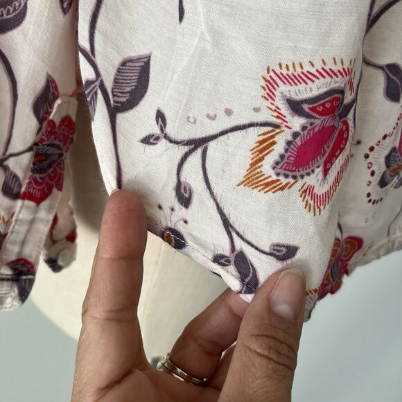 Xirena Floral Pullover Blouse Silk Blend long sleeve size XS, Casual, breathable - Picture 8 of 9